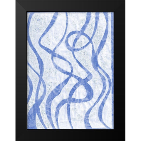 Monoprint X Black Modern Wood Framed Art Print by St Hilaire, Elizabeth