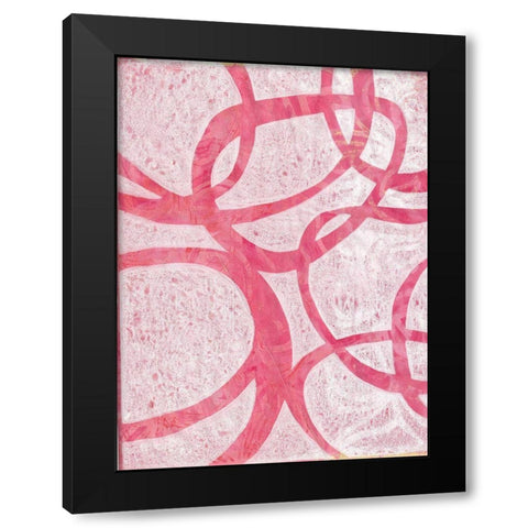 Monoprint XI Black Modern Wood Framed Art Print with Double Matting by St Hilaire, Elizabeth