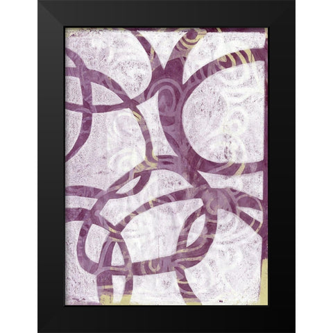 Monoprint XII Black Modern Wood Framed Art Print by St Hilaire, Elizabeth