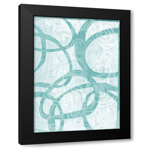 Monoprint XIV Black Modern Wood Framed Art Print by St Hilaire, Elizabeth