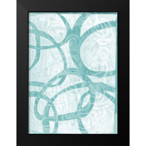 Monoprint XIV Black Modern Wood Framed Art Print by St Hilaire, Elizabeth