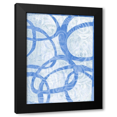 Monoprint XV Black Modern Wood Framed Art Print by St Hilaire, Elizabeth