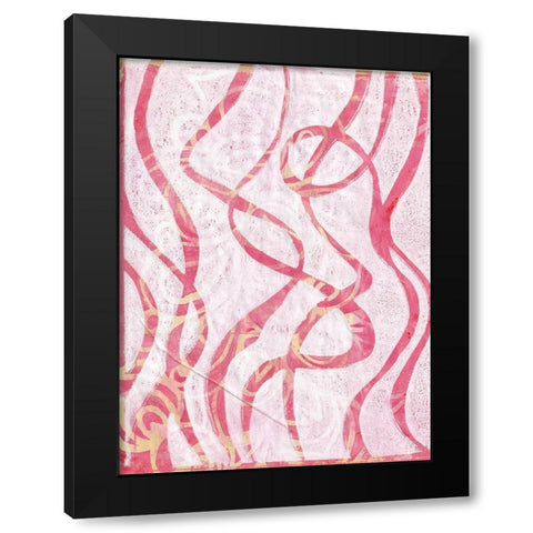 Monoprint XVI Black Modern Wood Framed Art Print by St Hilaire, Elizabeth