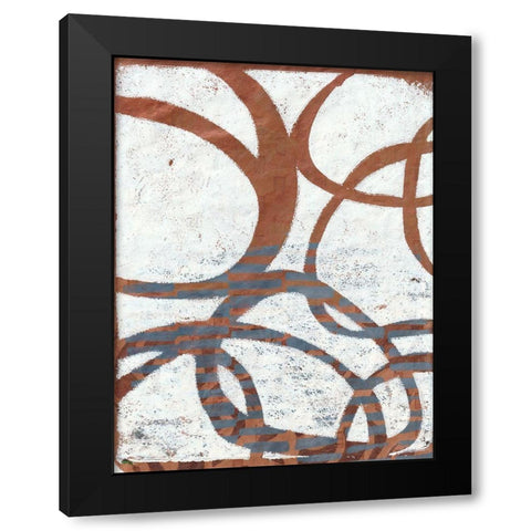Monoprint XVII Black Modern Wood Framed Art Print by St Hilaire, Elizabeth
