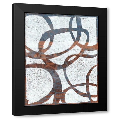 Monoprint XVIII Black Modern Wood Framed Art Print with Double Matting by St Hilaire, Elizabeth