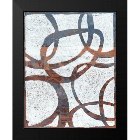 Monoprint XVIII Black Modern Wood Framed Art Print by St Hilaire, Elizabeth