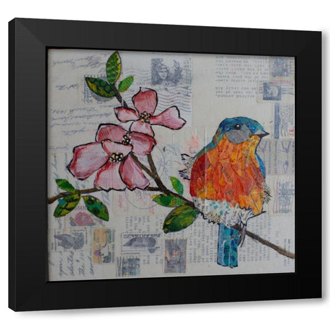 True Blue Black Modern Wood Framed Art Print with Double Matting by St Hilaire, Elizabeth