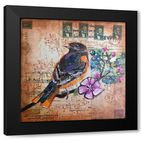 Oriole US Mail Black Modern Wood Framed Art Print by St Hilaire, Elizabeth