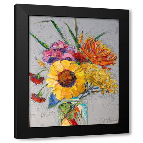 Falling for You I Black Modern Wood Framed Art Print by St Hilaire, Elizabeth