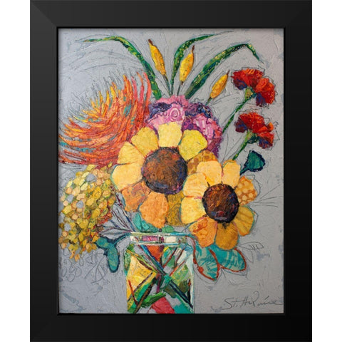 Falling for You II Black Modern Wood Framed Art Print by St Hilaire, Elizabeth