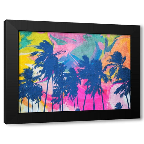 Tropical Palms Nature Magic I Black Modern Wood Framed Art Print by Orlov, Irena