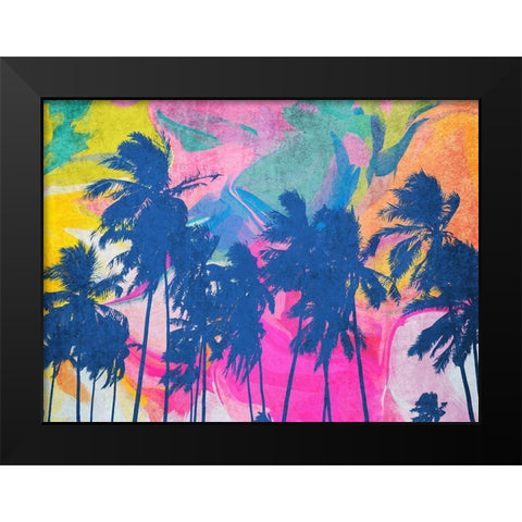 Tropical Palms Nature Magic I Black Modern Wood Framed Art Print by Orlov, Irena