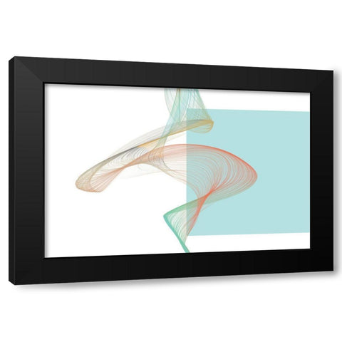 Geometric Shape and Black Abstraction I Black Modern Wood Framed Art Print with Double Matting by Orlov, Irena