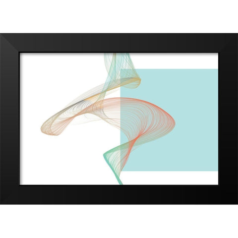 Geometric Shape and Black Abstraction I Black Modern Wood Framed Art Print by Orlov, Irena