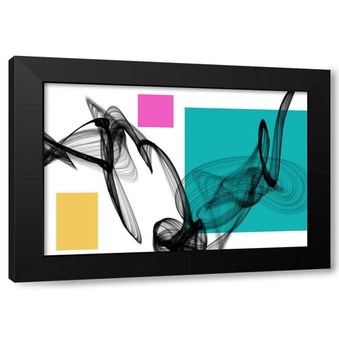 Geometric Shape and Black Abstraction III Black Modern Wood Framed Art Print with Double Matting by Orlov, Irena