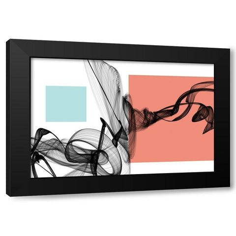 Geometric Shape and Black Abstraction IV Black Modern Wood Framed Art Print with Double Matting by Orlov, Irena