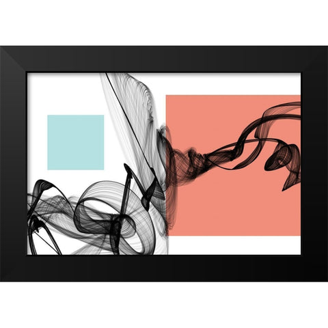 Geometric Shape and Black Abstraction IV Black Modern Wood Framed Art Print by Orlov, Irena