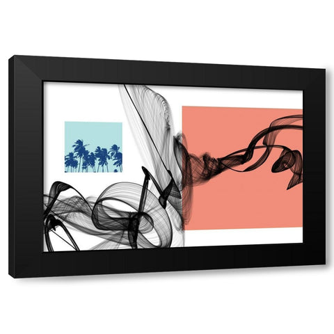 Geometric Shape and Black Abstraction VI Black Modern Wood Framed Art Print with Double Matting by Orlov, Irena