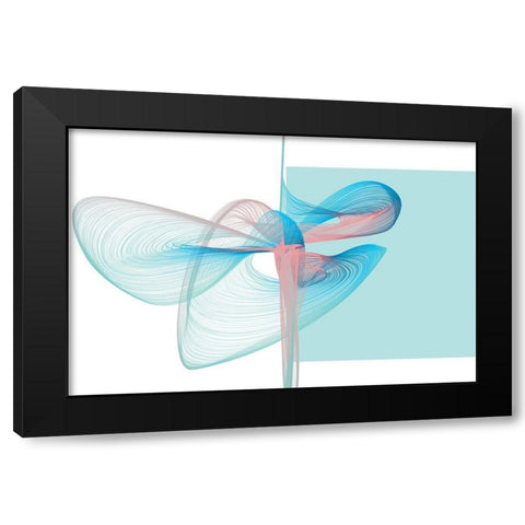 Geometric Shape and Black Abstraction VII Black Modern Wood Framed Art Print with Double Matting by Orlov, Irena