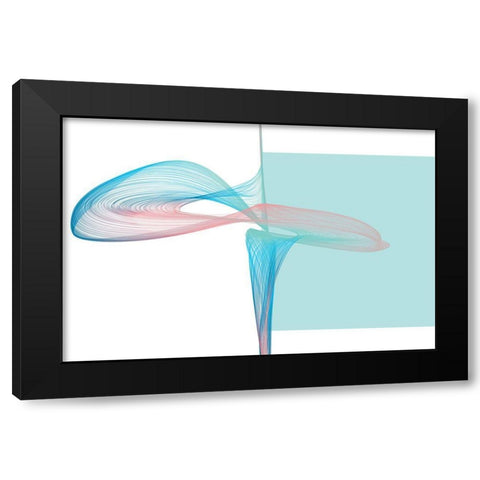 Geometric Shape and Black Abstraction VIII Black Modern Wood Framed Art Print by Orlov, Irena