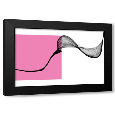 Geometric Shape and Black Abstraction IX Black Modern Wood Framed Art Print by Orlov, Irena