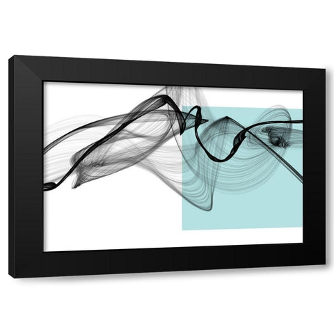 Geometric Shape and Black Abstraction X Black Modern Wood Framed Art Print by Orlov, Irena