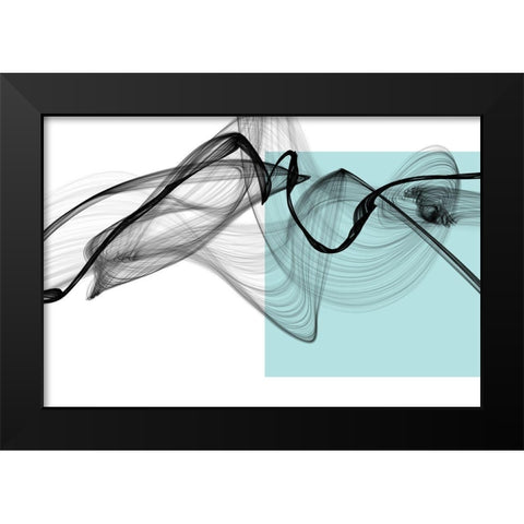 Geometric Shape and Black Abstraction X Black Modern Wood Framed Art Print by Orlov, Irena