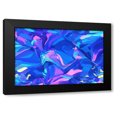 Color Burst Abstraction XI Black Modern Wood Framed Art Print by Orlov, Irena