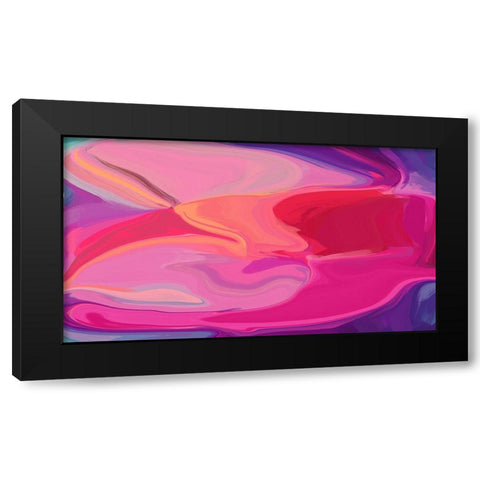 Color Burst Abstraction XIV Black Modern Wood Framed Art Print with Double Matting by Orlov, Irena