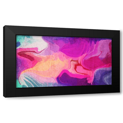 Color Burst Abstraction XVIII Black Modern Wood Framed Art Print by Orlov, Irena