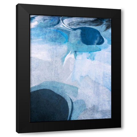 Neutral Flow I Black Modern Wood Framed Art Print by Orlov, Irena