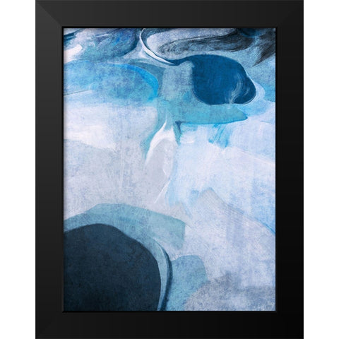 Neutral Flow I Black Modern Wood Framed Art Print by Orlov, Irena