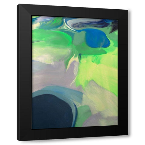 Neutral Flow II Black Modern Wood Framed Art Print by Orlov, Irena