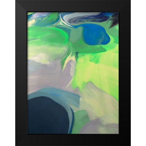Neutral Flow II Black Modern Wood Framed Art Print by Orlov, Irena