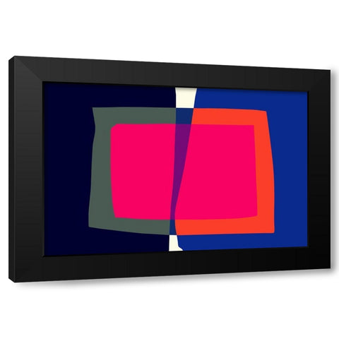 Art Shape Colors design II Black Modern Wood Framed Art Print by Orlov, Irena