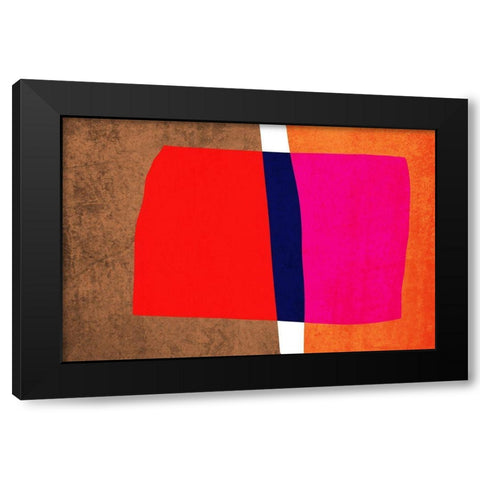 Art Shape Colors design IV Black Modern Wood Framed Art Print with Double Matting by Orlov, Irena
