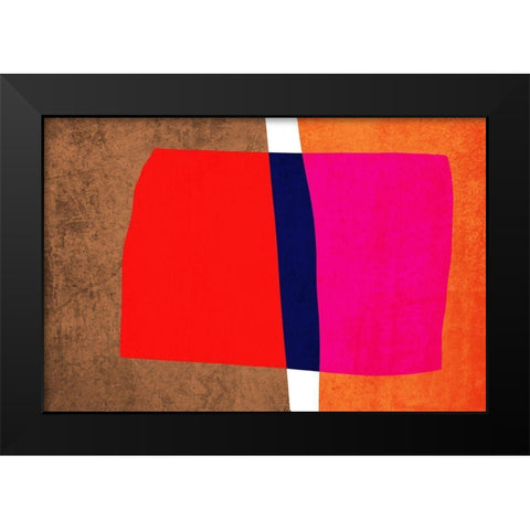 Art Shape Colors design IV Black Modern Wood Framed Art Print by Orlov, Irena