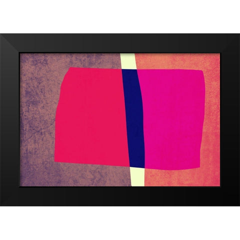 Art Shape Colors design V Black Modern Wood Framed Art Print by Orlov, Irena