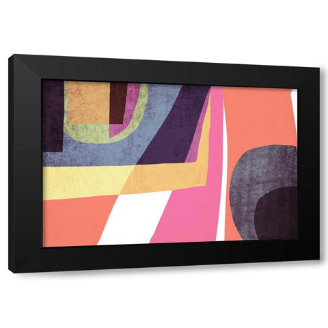 Art Shape Colors design VI Black Modern Wood Framed Art Print by Orlov, Irena