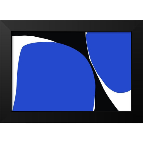 Art Shape Colors design VIII Black Modern Wood Framed Art Print by Orlov, Irena