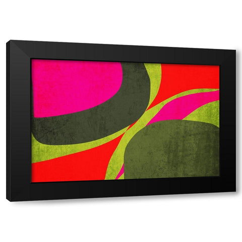 Art Shape Colors design XII Black Modern Wood Framed Art Print by Orlov, Irena