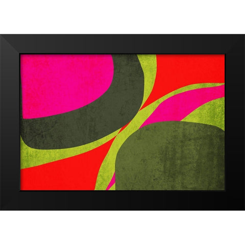 Art Shape Colors design XII Black Modern Wood Framed Art Print by Orlov, Irena
