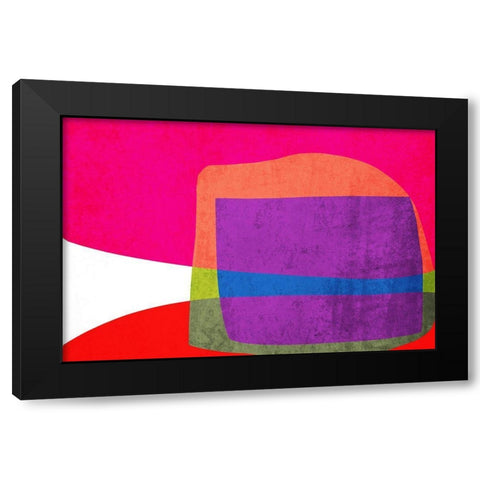 Art Shape Colors design XIII Black Modern Wood Framed Art Print by Orlov, Irena
