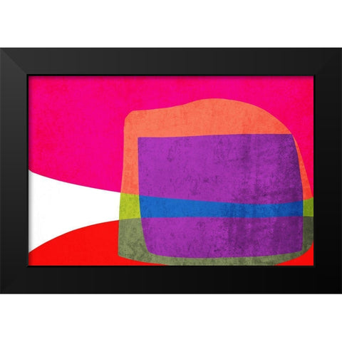 Art Shape Colors design XIII Black Modern Wood Framed Art Print by Orlov, Irena