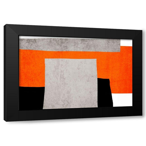 Art Shape Colors design XIV Black Modern Wood Framed Art Print by Orlov, Irena