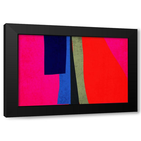 Art Shape Colors design XV Black Modern Wood Framed Art Print with Double Matting by Orlov, Irena