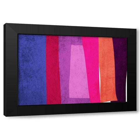 Art Shape Colors design XVI Black Modern Wood Framed Art Print with Double Matting by Orlov, Irena