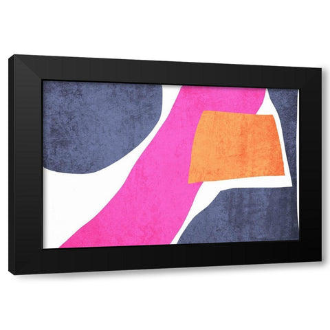 Art Shape Colors design XVII Black Modern Wood Framed Art Print with Double Matting by Orlov, Irena