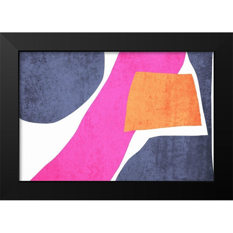 Art Shape Colors design XVII Black Modern Wood Framed Art Print by Orlov, Irena