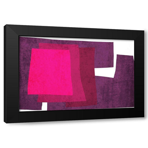 Art Shape Colors design XIX Black Modern Wood Framed Art Print by Orlov, Irena